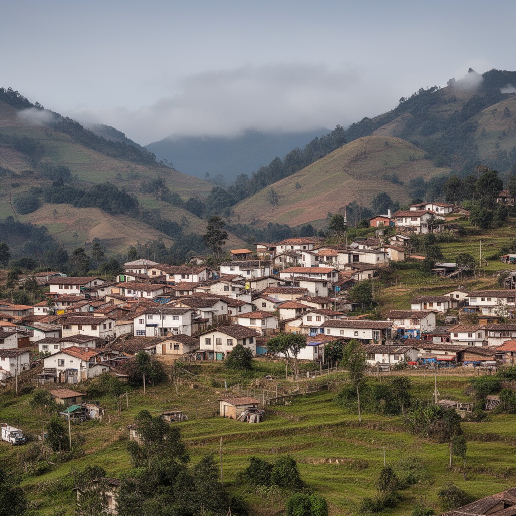 AI-generated illustration of Villapinzón