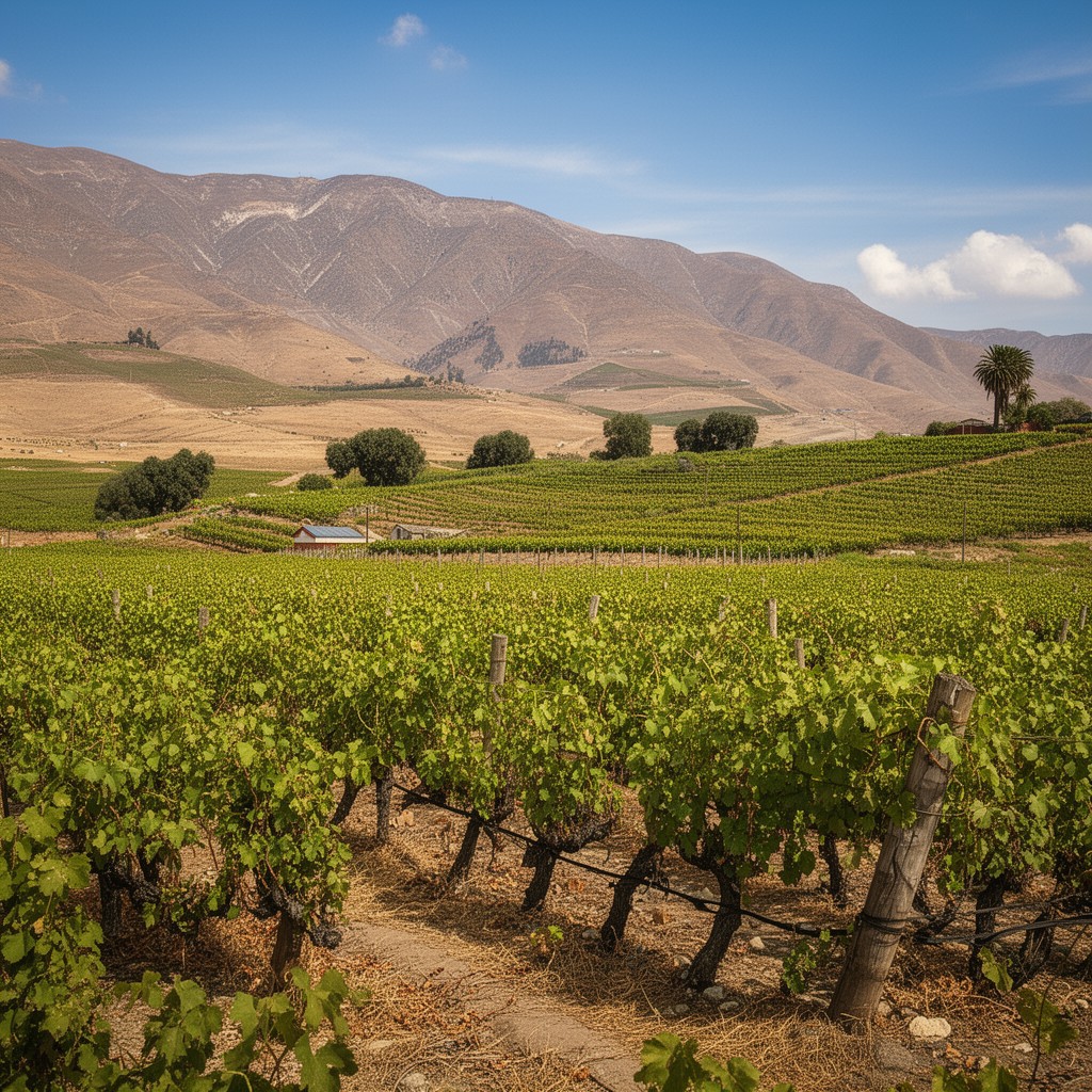 AI-generated illustration of Coquimbo wine region