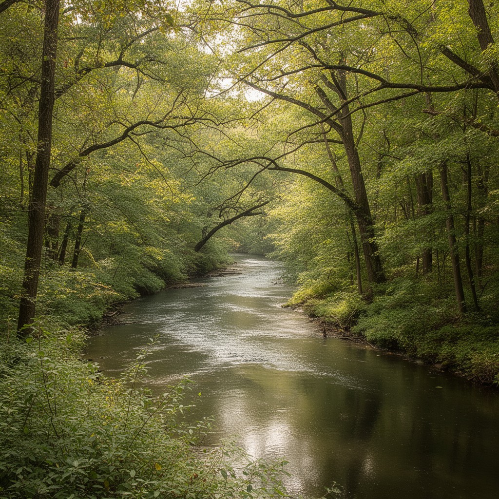 AI-generated illustration of Rock Creek Park