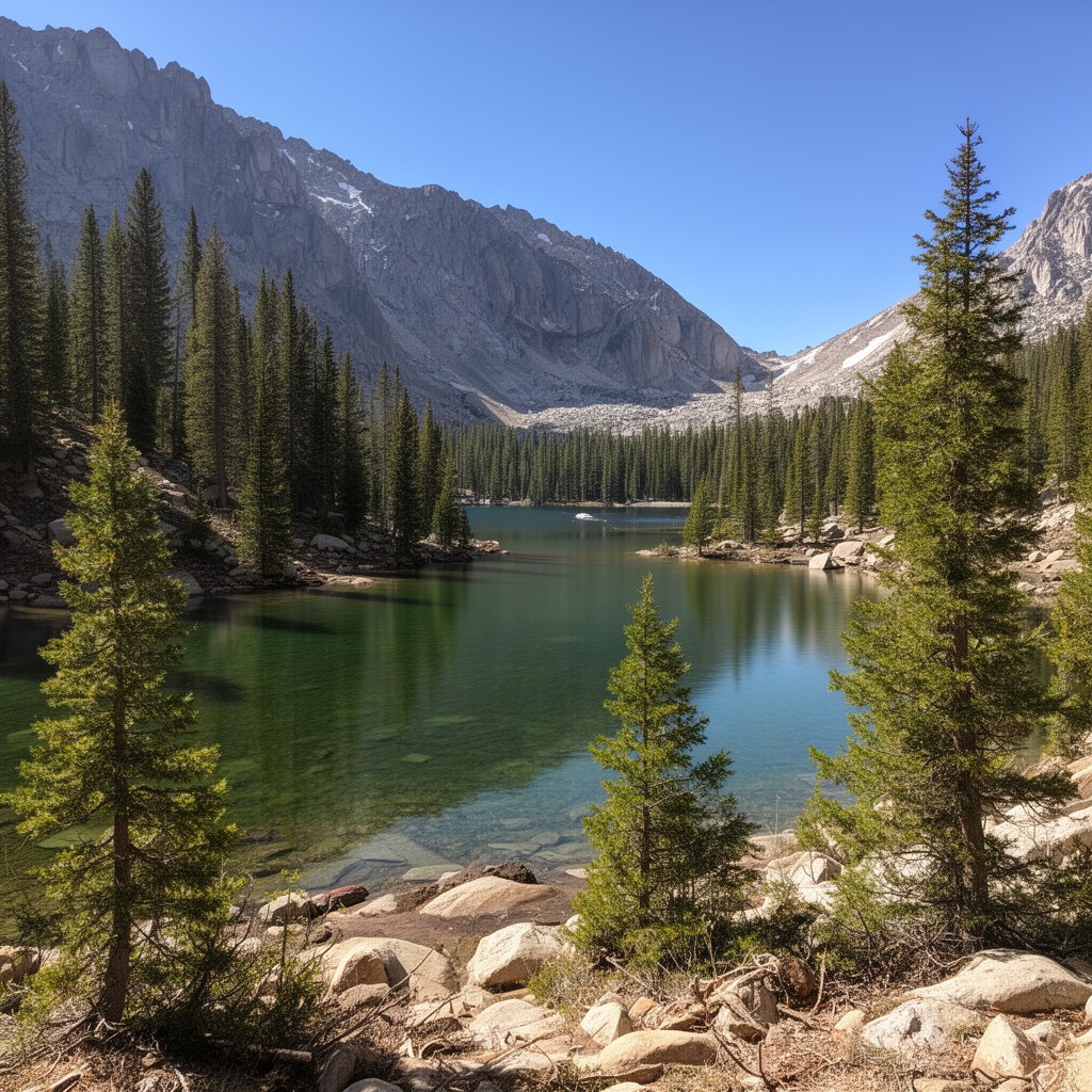 AI-generated illustration of Woods Lake