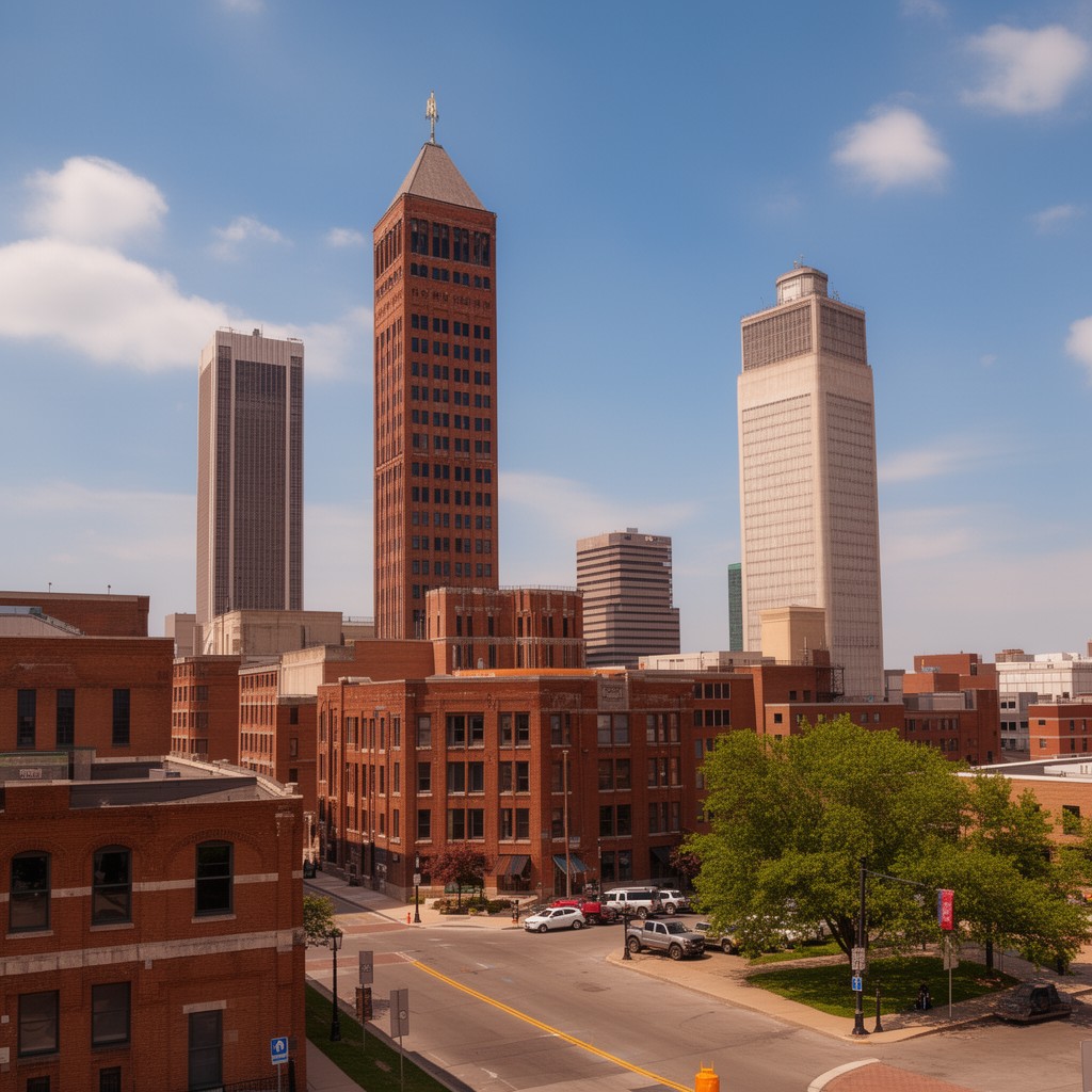 AI-generated illustration of Fort Wayne, Indiana
