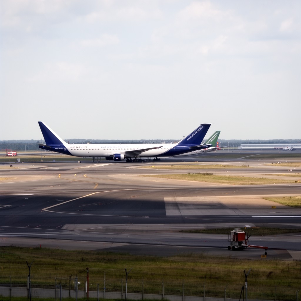 AI-generated illustration of Runway 14R/32L