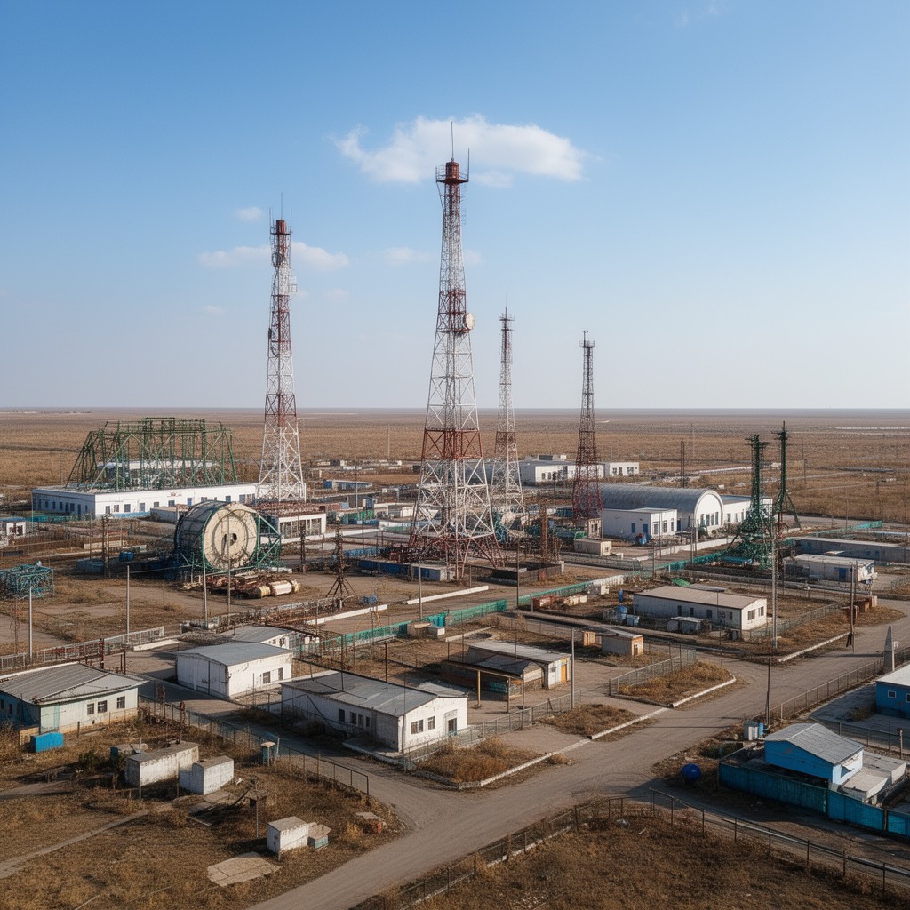 AI-generated illustration of Baikonur Cosmodrome