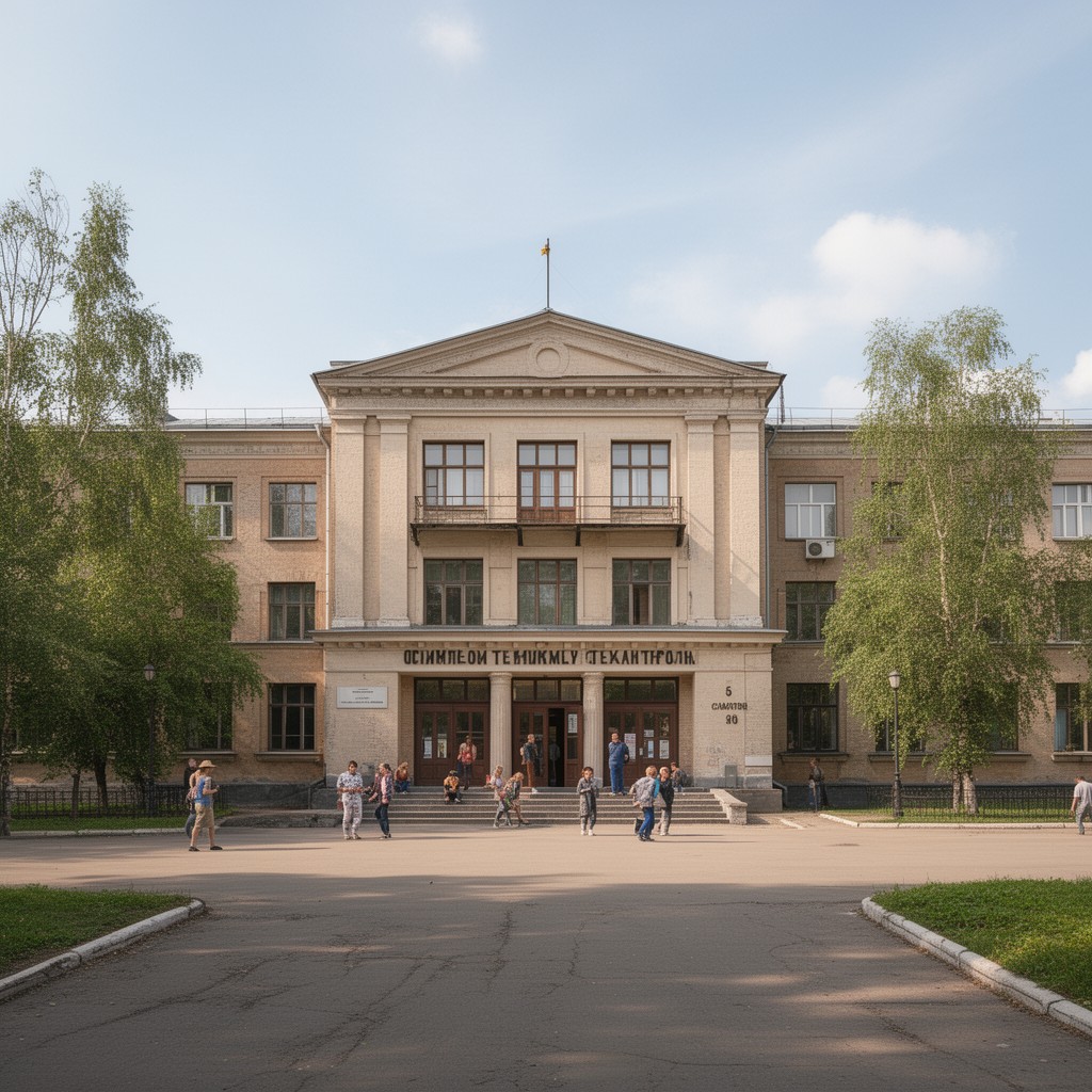 AI-generated illustration of Industrial Technical School in Saratov
