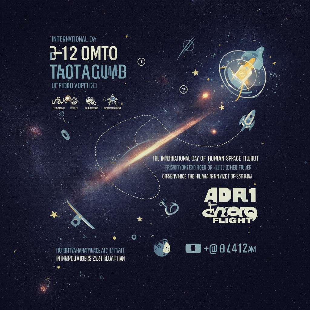 AI-generated illustration of International Day of Human Space Flight