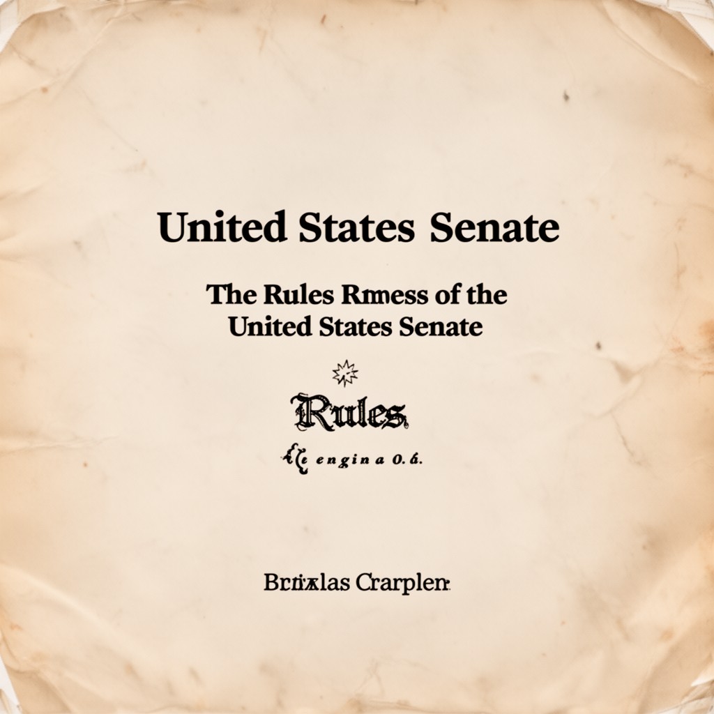 AI-generated illustration of rules of the United States Senate