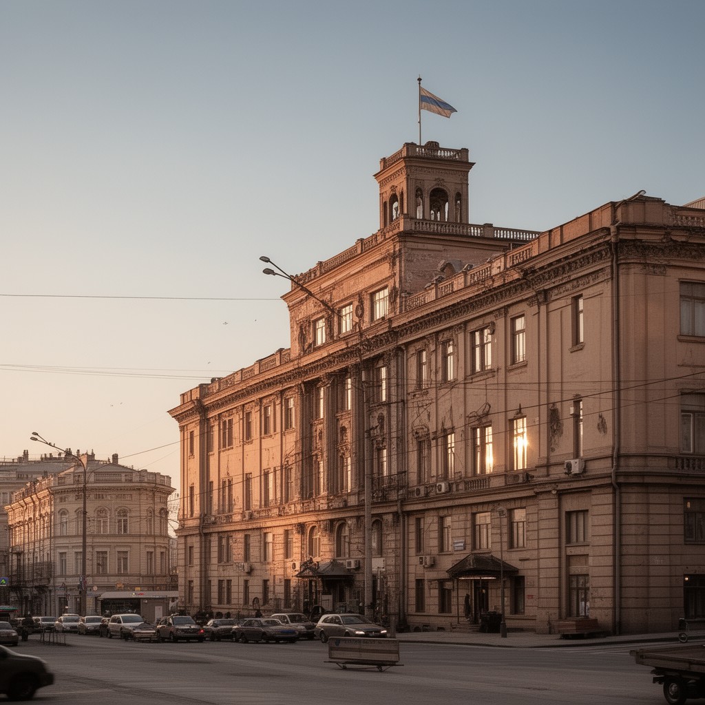AI-generated illustration of Petrograd Institute of Civil Engineering