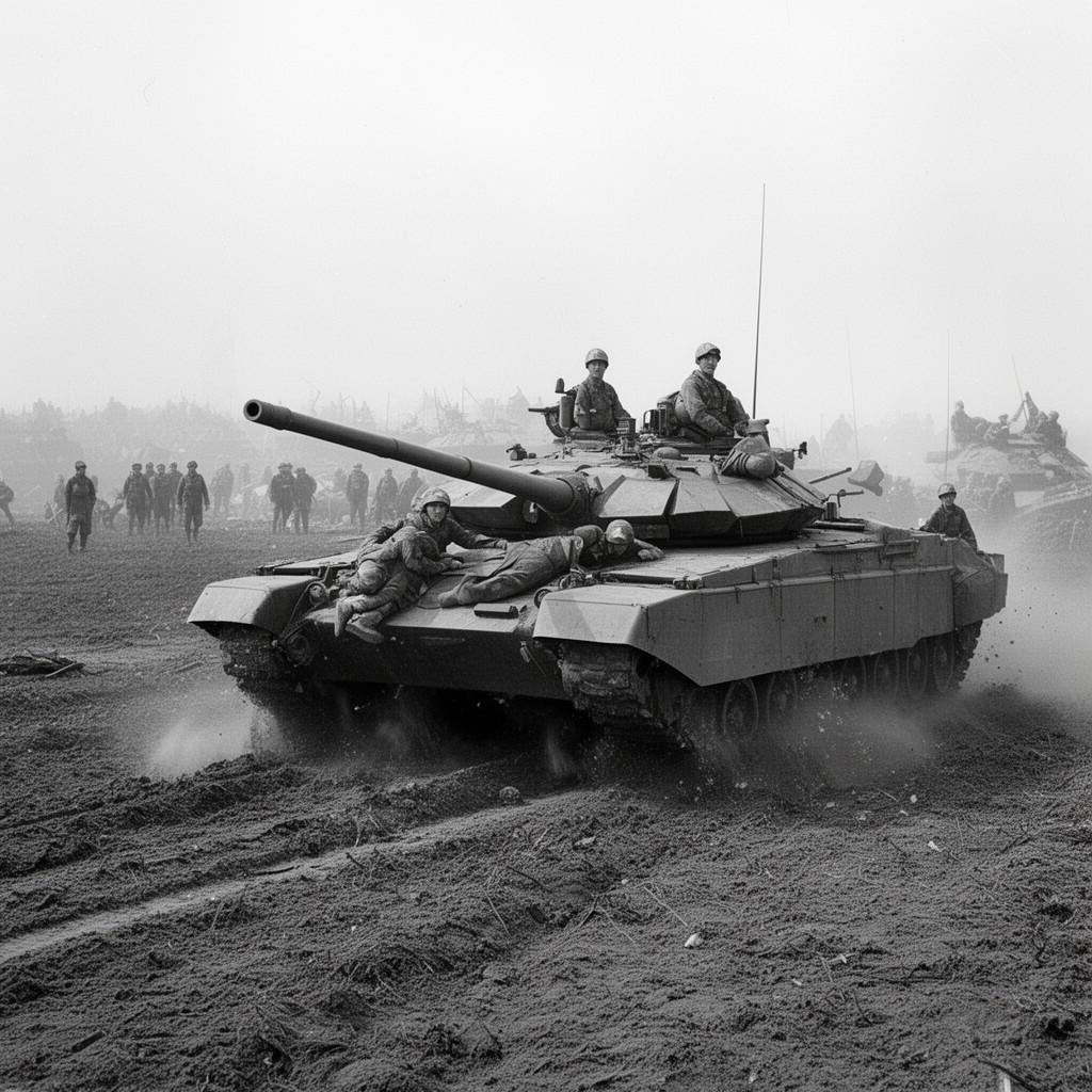 AI-generated illustration of Armata Italiana in Russia