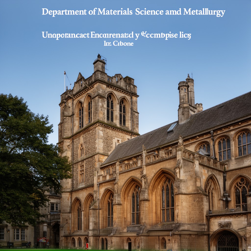 AI-generated illustration of Department of Materials Science and Metallurgy, University of Cambridge