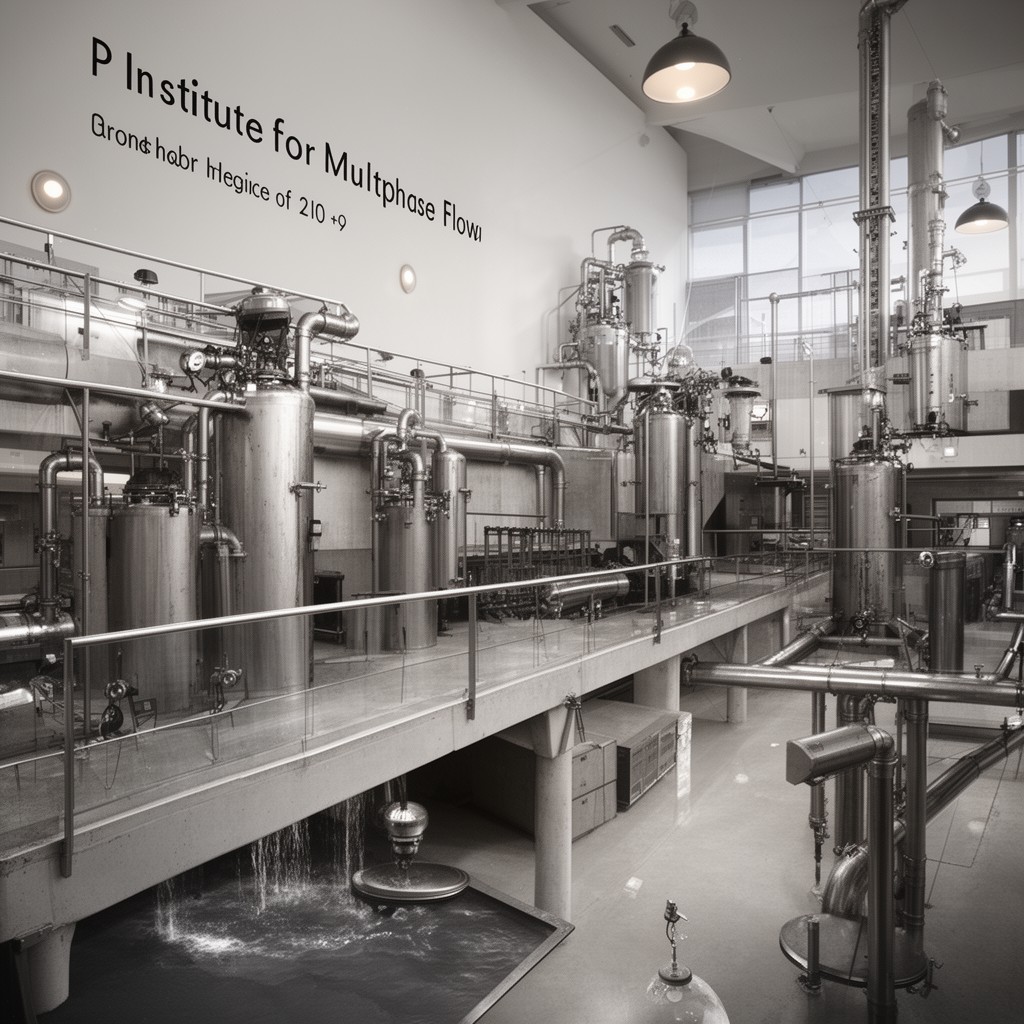 AI-generated illustration of BP Institute for Multiphase Flow