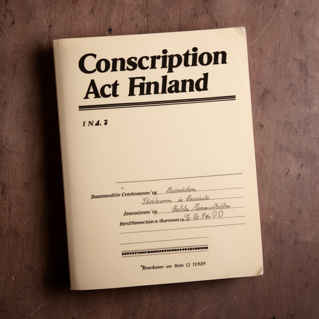 AI-generated illustration of Conscription Act of Finland