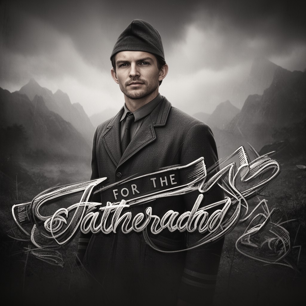 AI-generated illustration of “For the Fatherland” (unofficial English rendering)