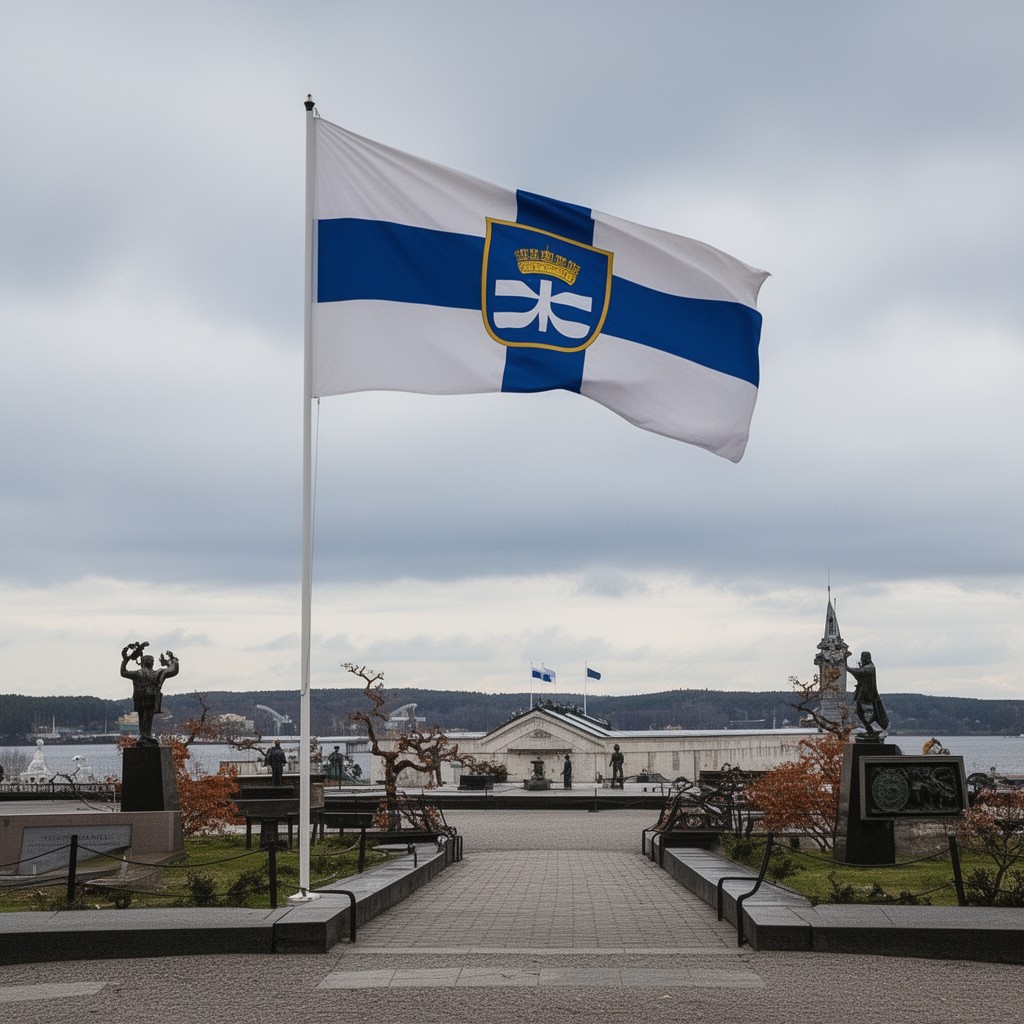 AI-generated illustration of Standard of the President of Finland