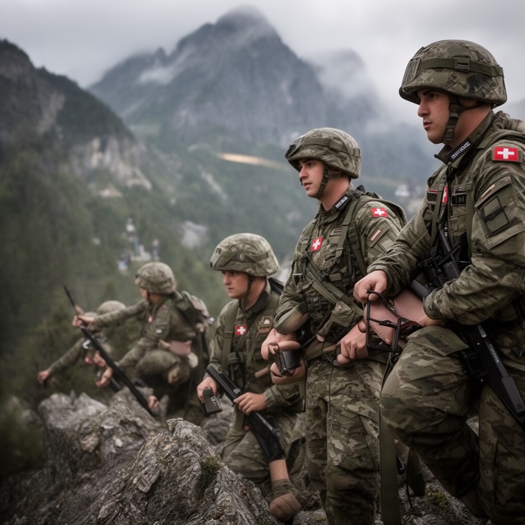 AI-generated illustration of Swiss Army