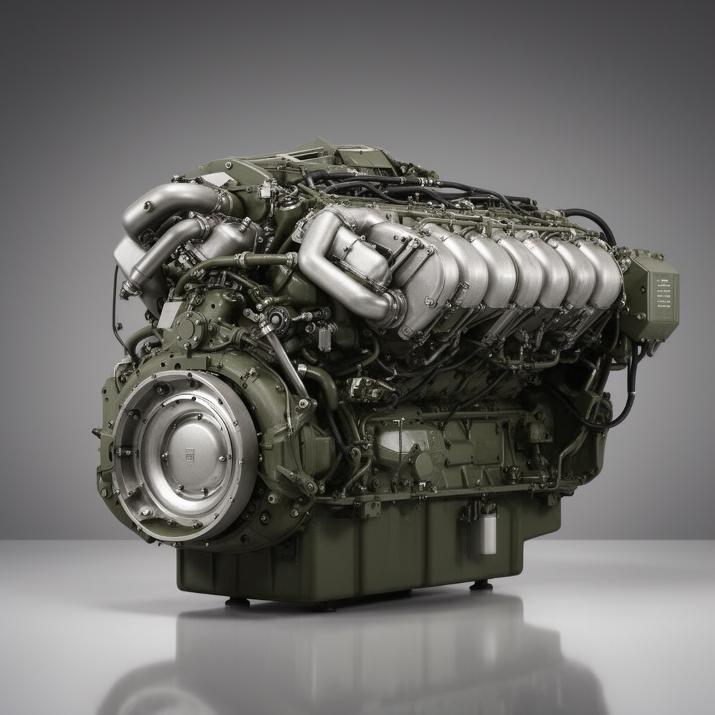 AI-generated illustration of MTU MB 873 Ka-501 diesel engine