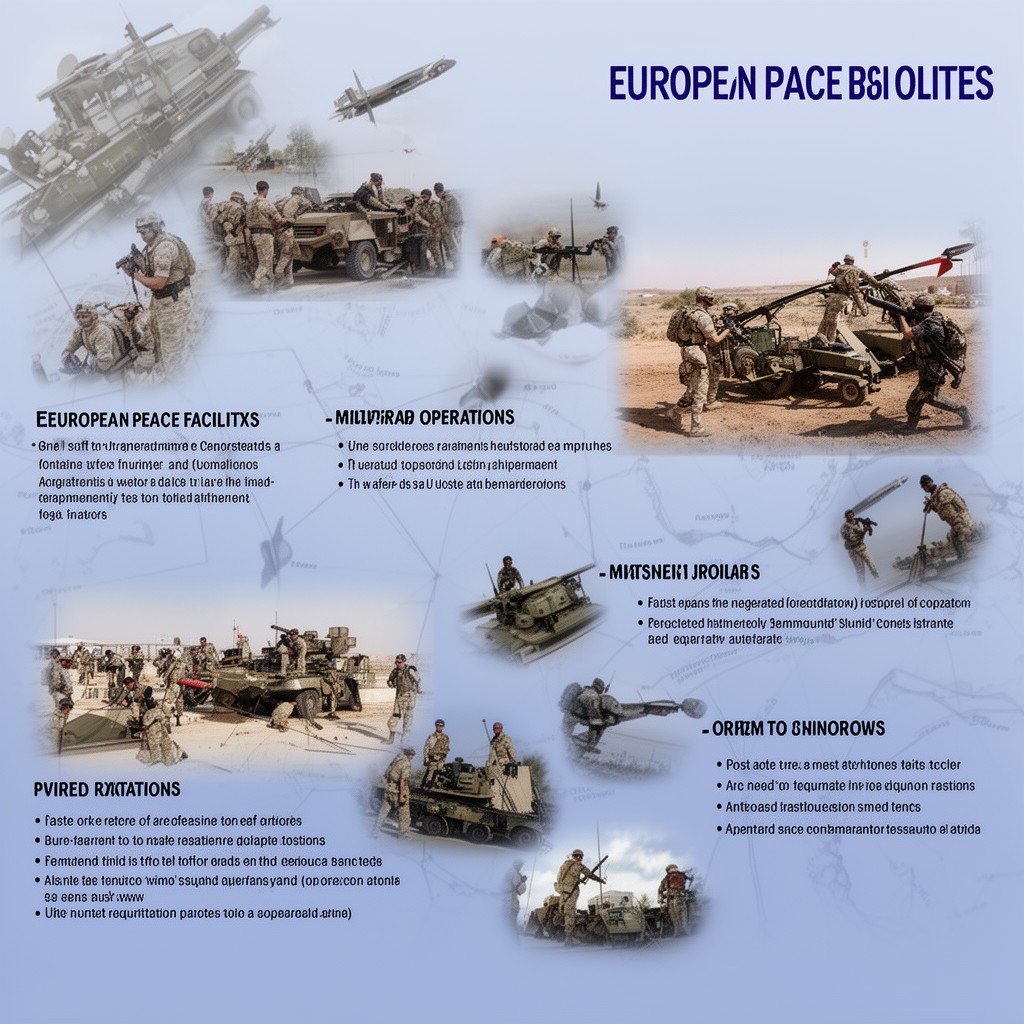 AI-generated illustration of European Peace Facility for military operations