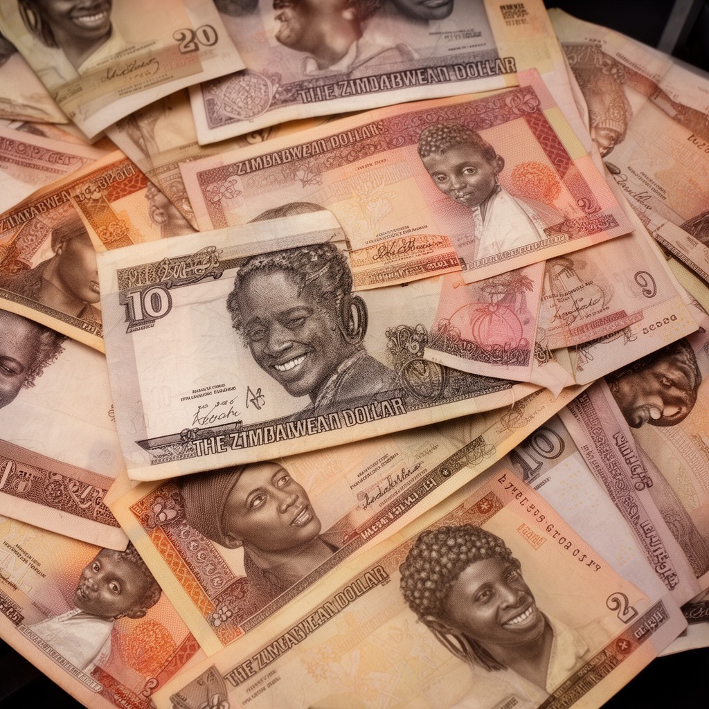 AI-generated illustration of Zimbabwean dollar
