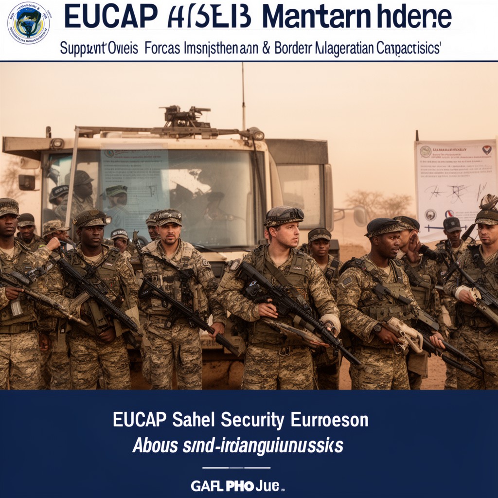 AI-generated illustration of EUCAP Sahel Niger