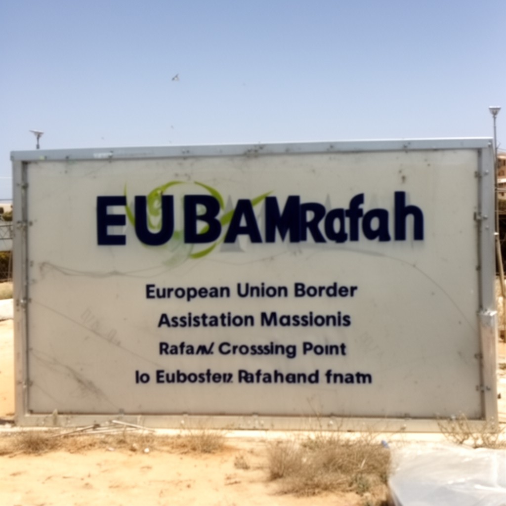 AI-generated illustration of EUBAM Rafah