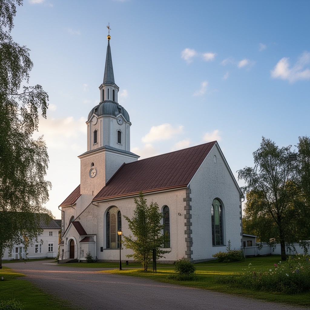 AI-generated illustration of Askainen church