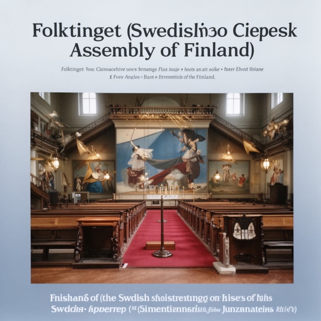 AI-generated illustration of Folktinget (Swedish Assembly of Finland)