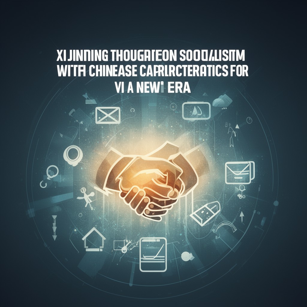 AI-generated illustration of Xi Jinping Thought on Socialism with Chinese Characteristics for a New Era