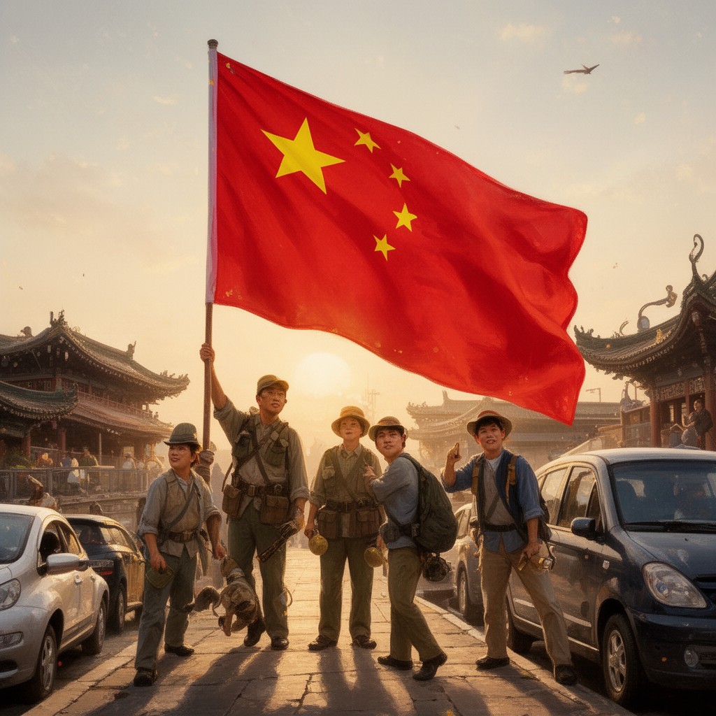 AI-generated illustration of Chinese nationalism
