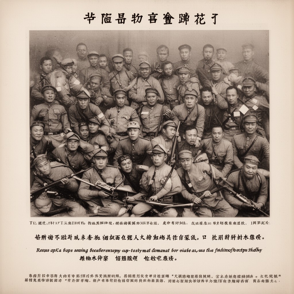 AI-generated illustration of Beiyang Army factions