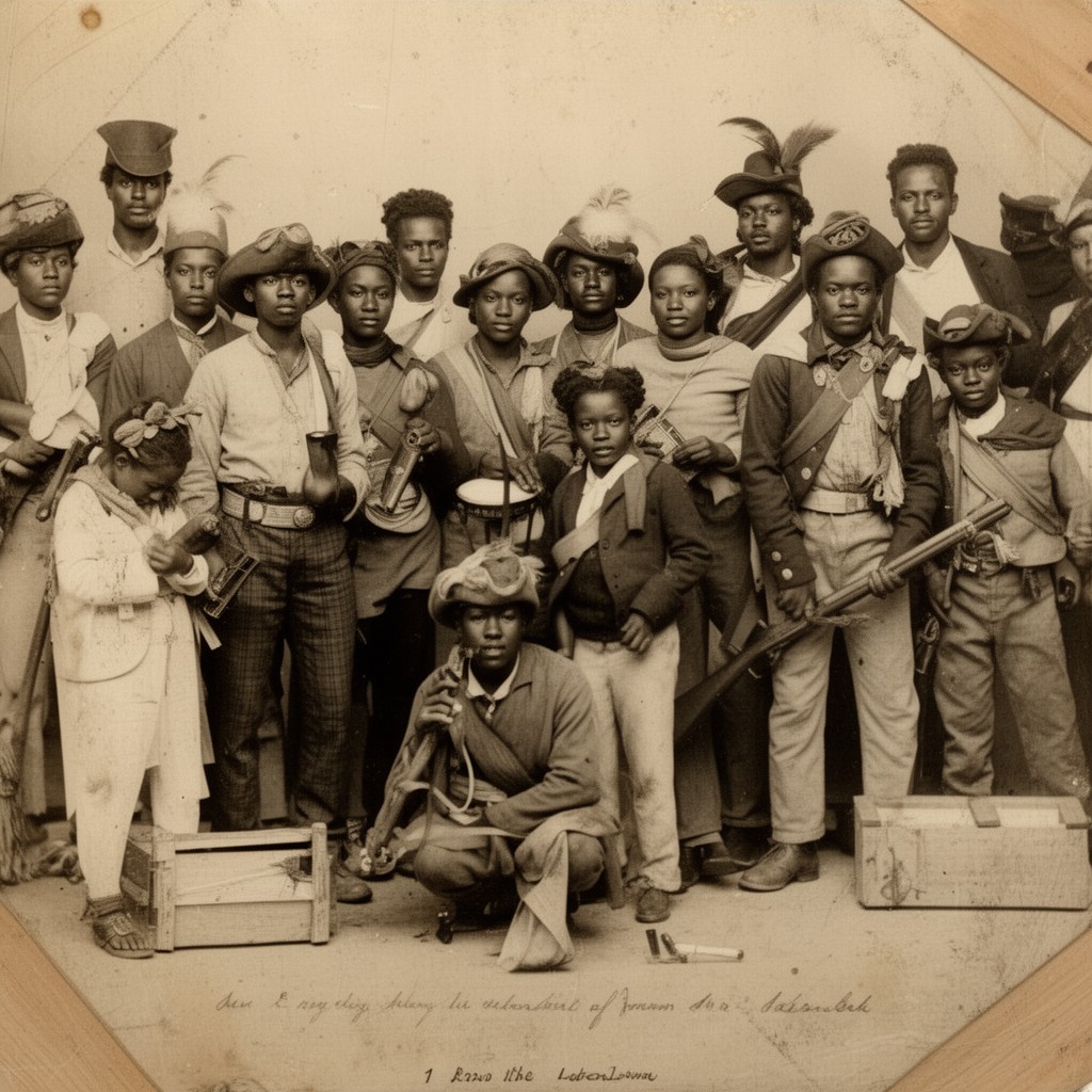 AI-generated illustration of Black Loyalists