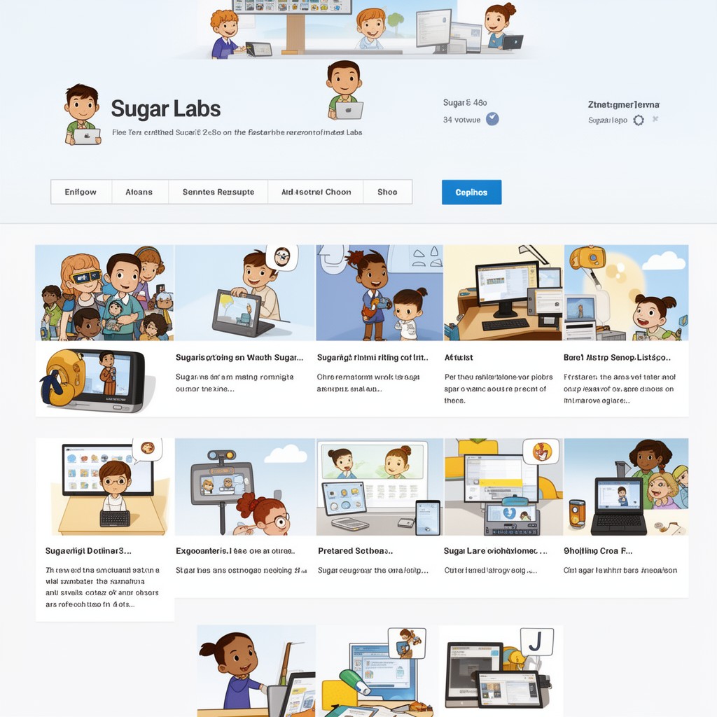 AI-generated illustration of Sugar Labs