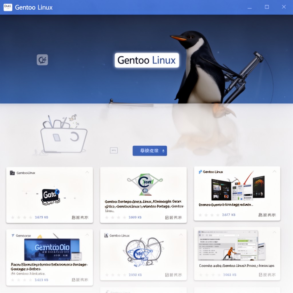 AI-generated illustration of Gentoo Linux