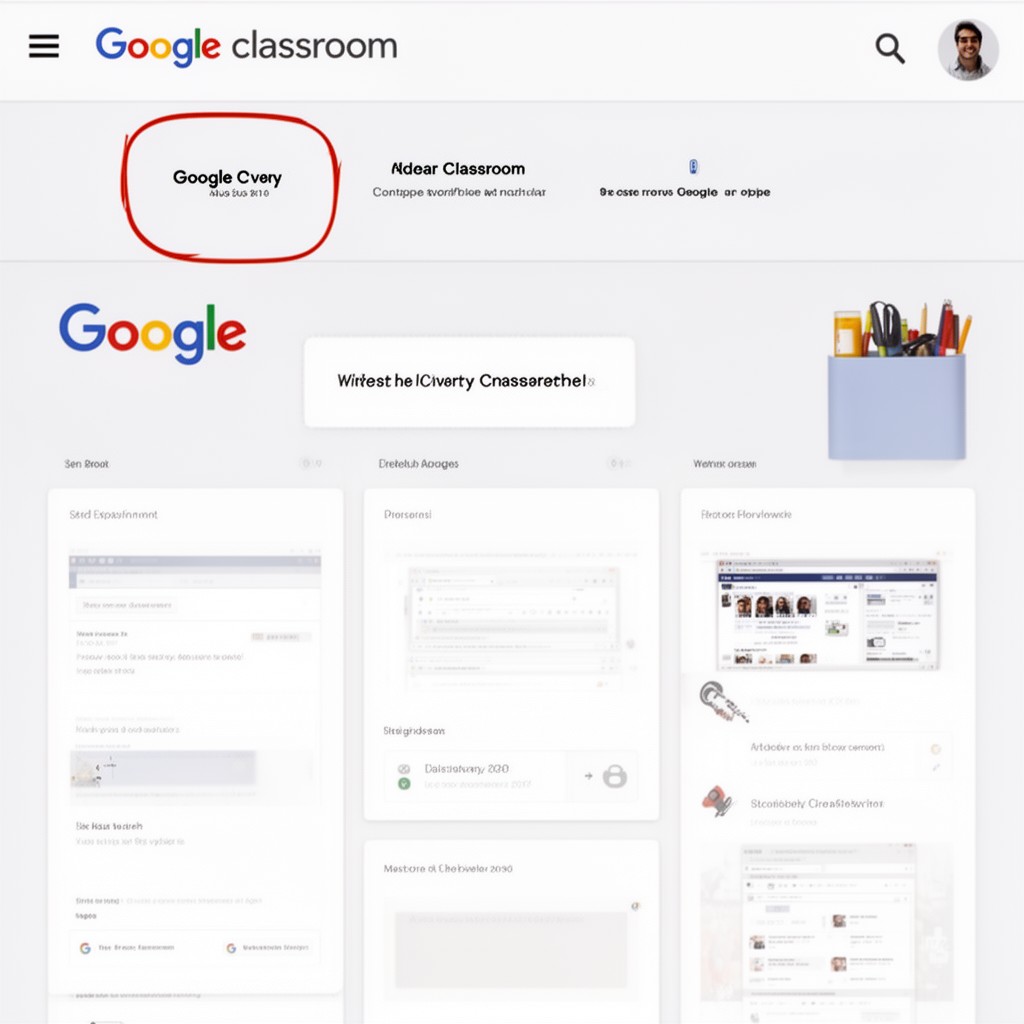 AI-generated illustration of Google Classroom