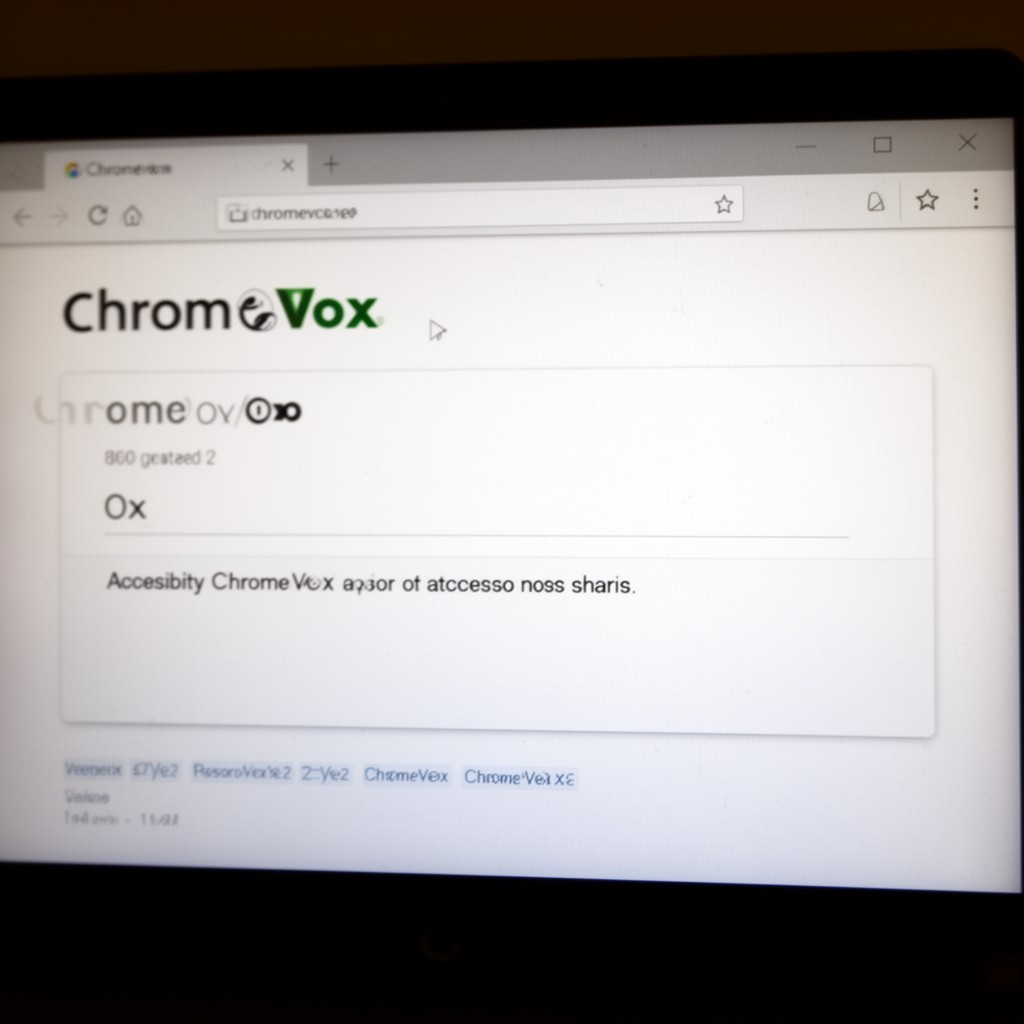 AI-generated illustration of ChromeVox screen reader