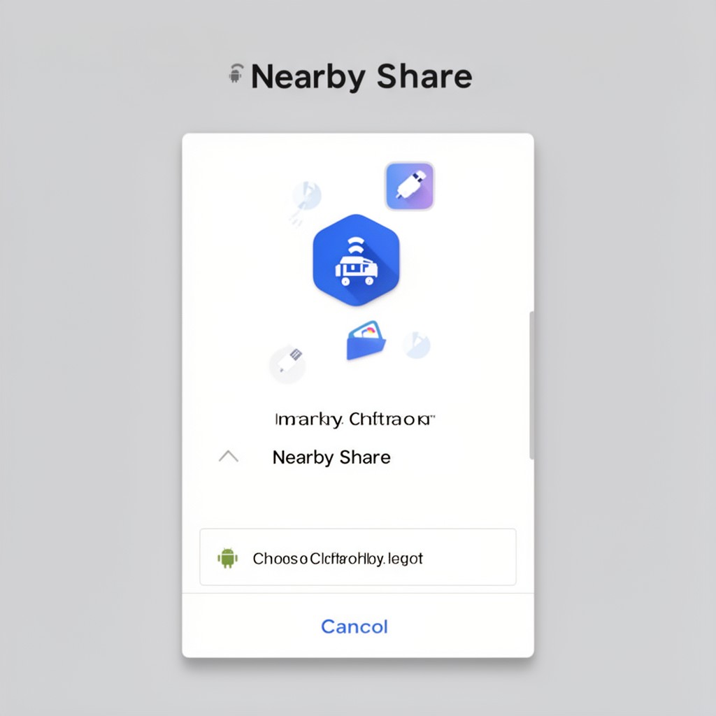 AI-generated illustration of Nearby Share