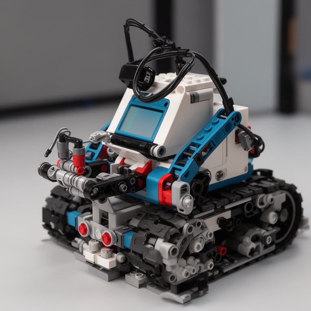AI-generated illustration of LEGO Mindstorms EV3