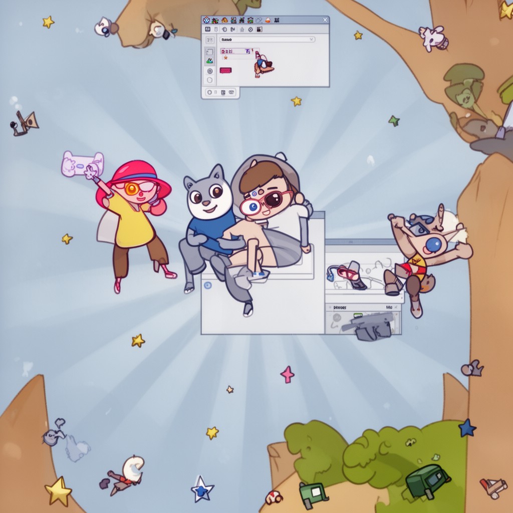 AI-generated illustration of Scratch Team