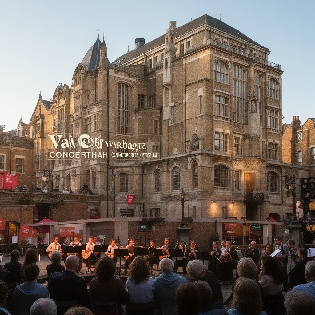 AI-generated illustration of West Road Concert Hall