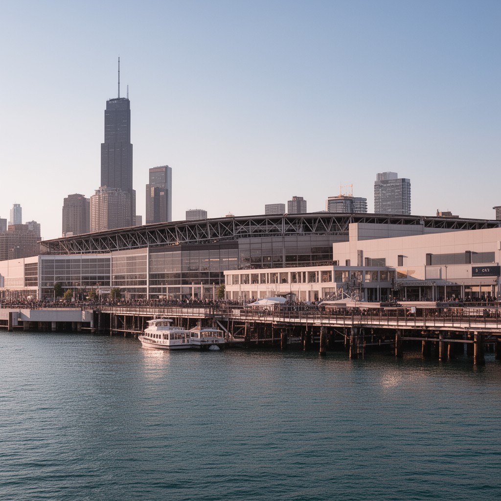 AI-generated illustration of Metropolitan Pier and Exposition Authority