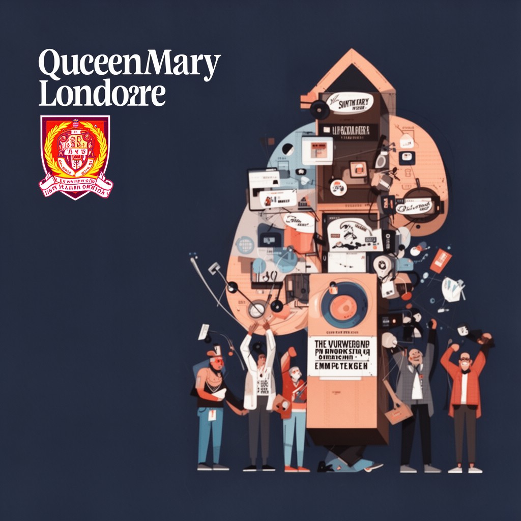 AI-generated illustration of University of Queen Mary London