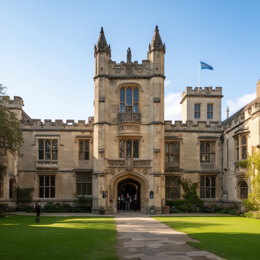 AI-generated illustration of Exeter College, Oxford