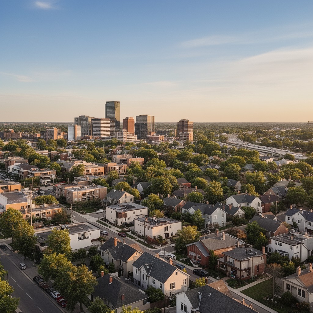 AI-generated illustration of Downers Grove, Illinois