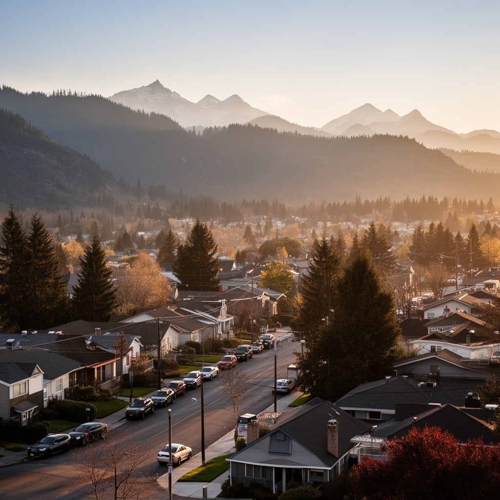 AI-generated illustration of Aloha, Oregon