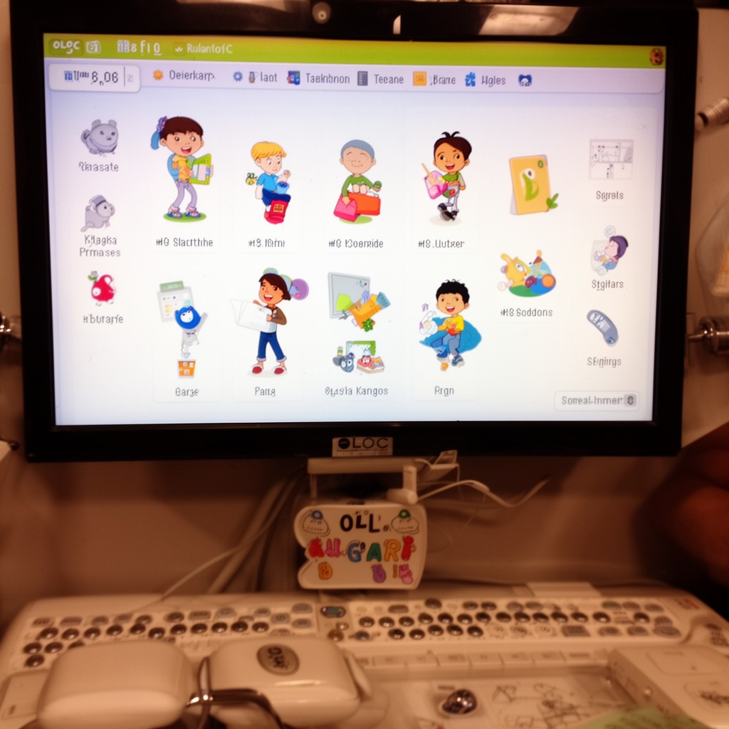 AI-generated illustration of OLPC OS