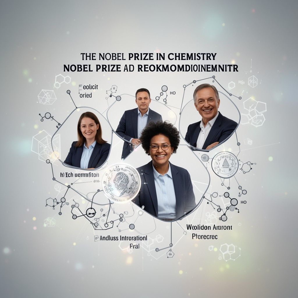 AI-generated illustration of Nobel Prize in Chemistry (through its scientists)
