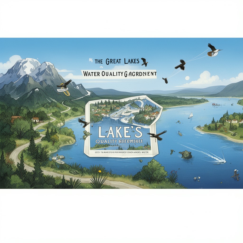 AI-generated illustration of Great Lakes Water Quality Agreement