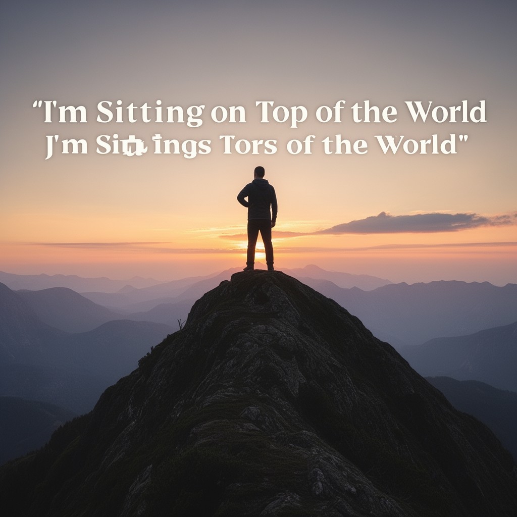 AI-generated illustration of I’m Sitting on Top of the World