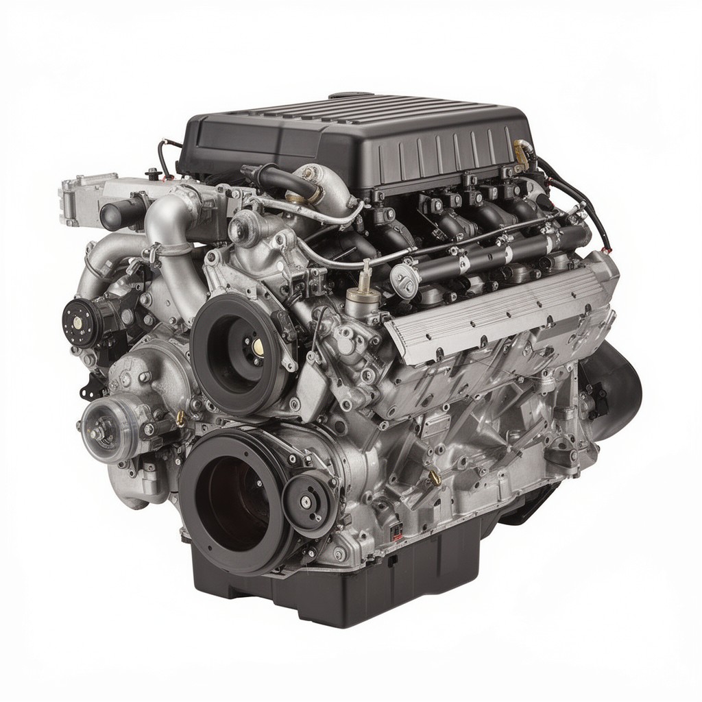 AI-generated illustration of Duramax V8 diesel