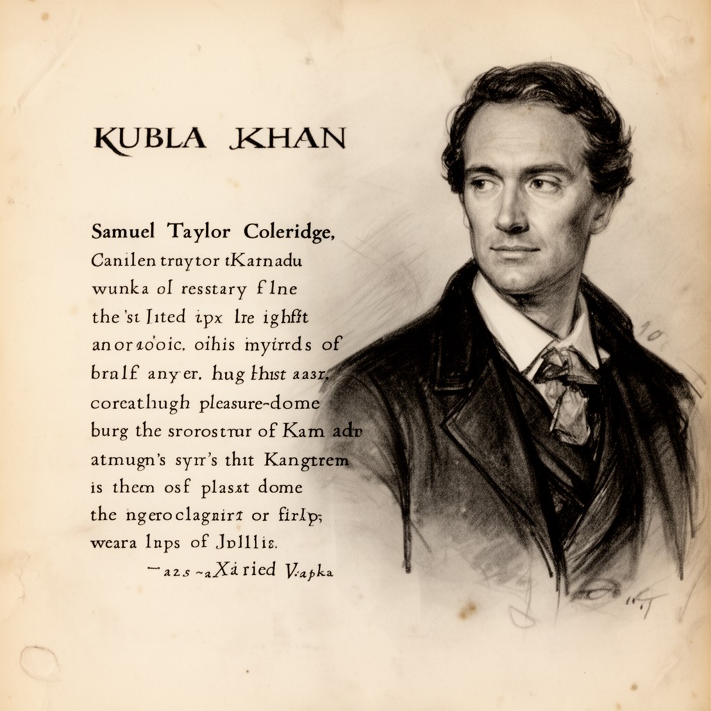 AI-generated illustration of Samuel Taylor Coleridge's poem "Kubla Khan" (Xanadu)