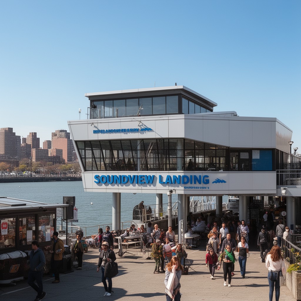AI-generated illustration of Soundview Landing