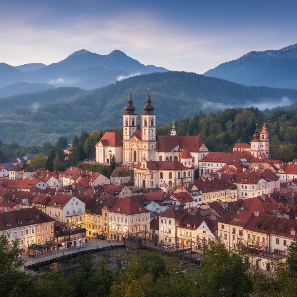 AI-generated illustration of Ružomberok